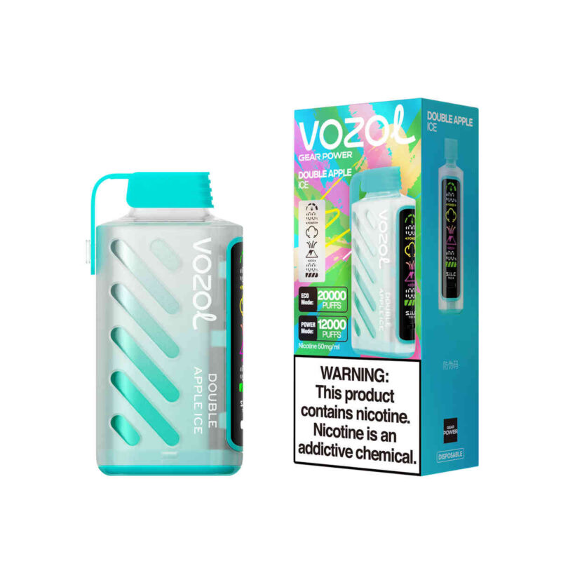 Vozol Gear Power 20000 Doble Manzana Ice