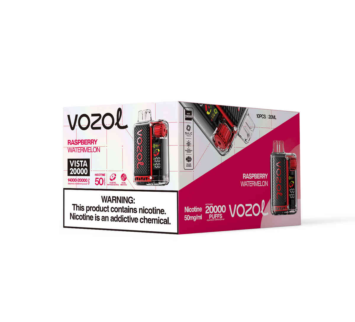 Vozol Vista 20000 Raspberry Watermelon Vozol Vape Vista Pods Buy