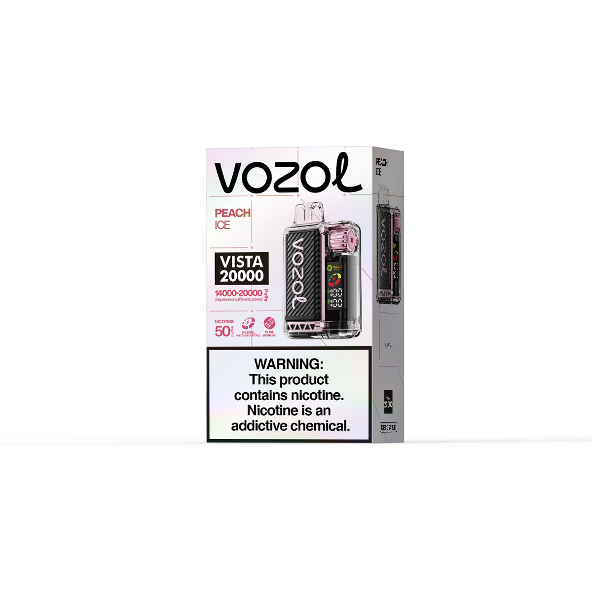 vozol vista 20000 peach ice Vozol