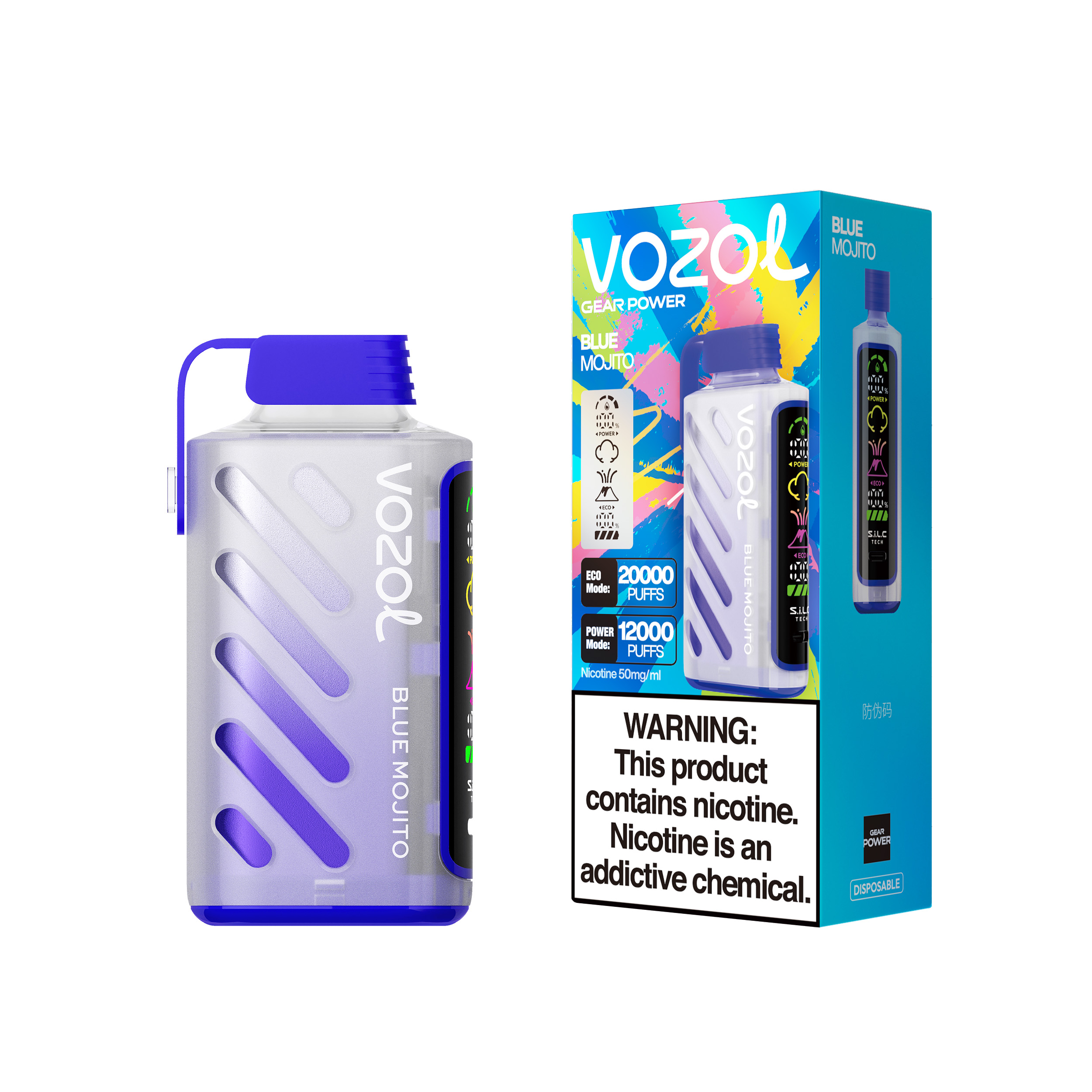 Vozol Gear Power 20000 Blue Mojito