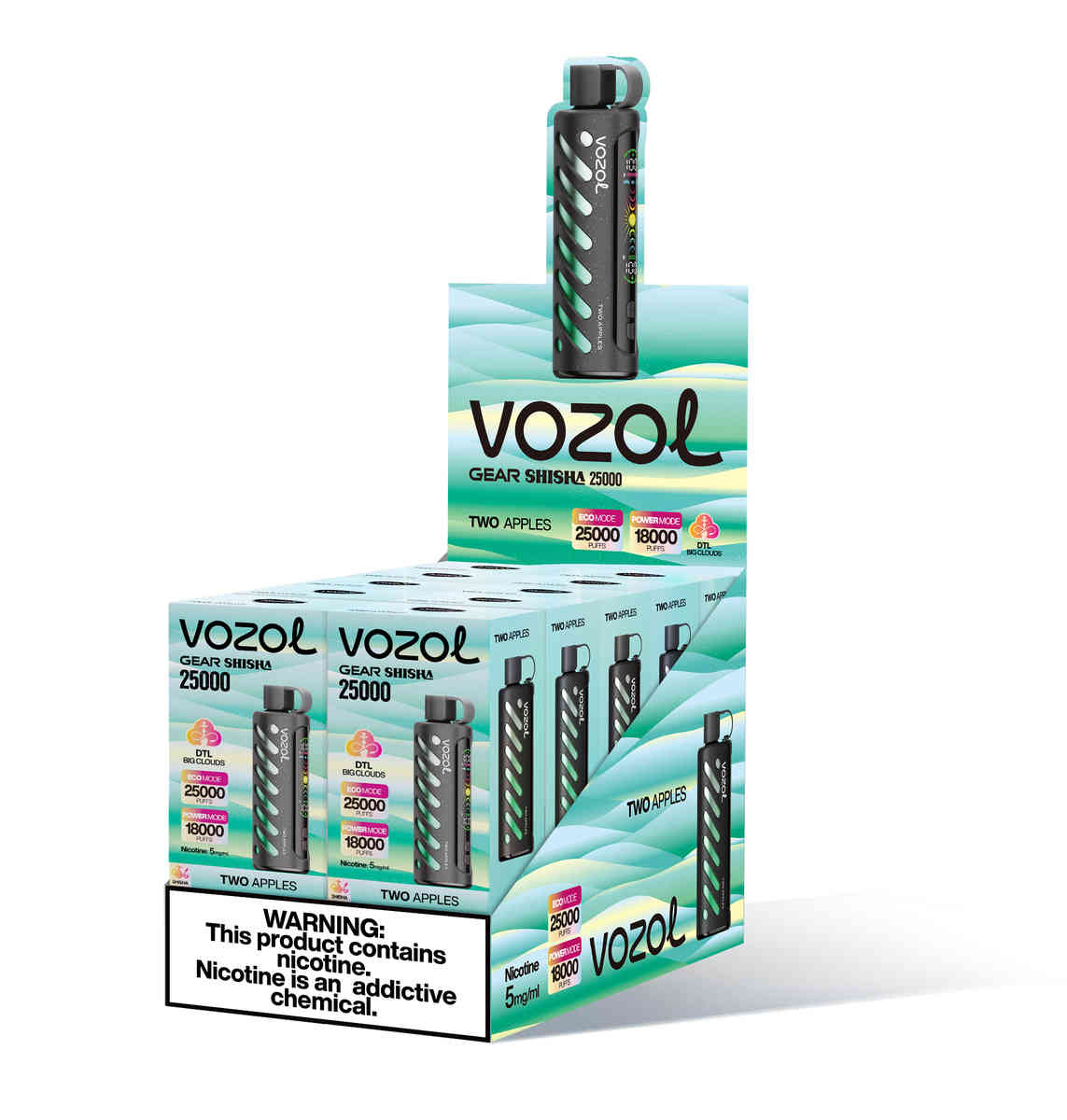 Vozol Gear Shisha 25000 Two Apples E-Shisha-Geschmack E Shisha 25k Vozol Gear Shisha 25000 Two Apples E-Shisha-Geschmack E Shisha 25k