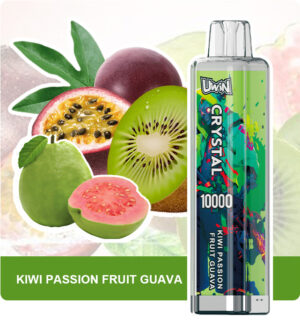 Uwin Crystal 10000 Vape Puff Kiwi Passion Fruit Guava