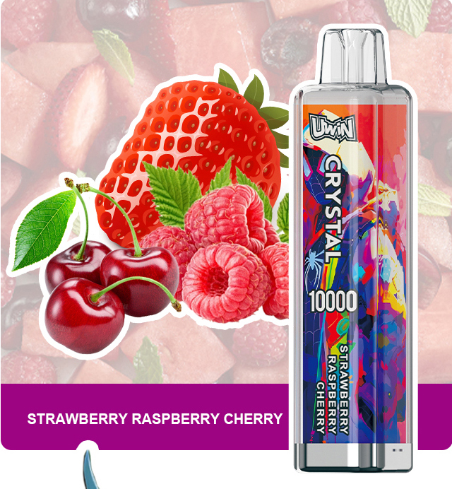 Uwin Crystal 10000 Vape Puff Strawberry Raspberry Cherry
