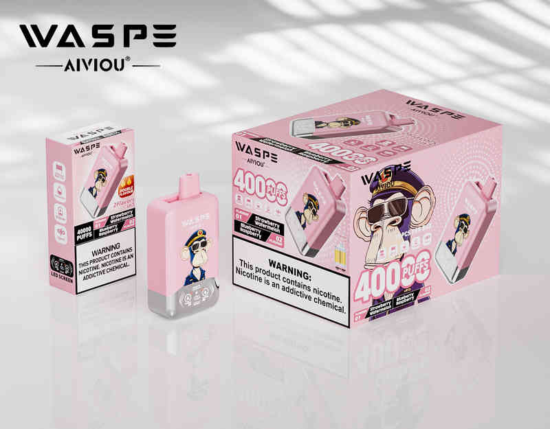 WASPE Double Flavour 40000 Vape Puffs Strawberry Banana & Pineapple Coconut  Ice