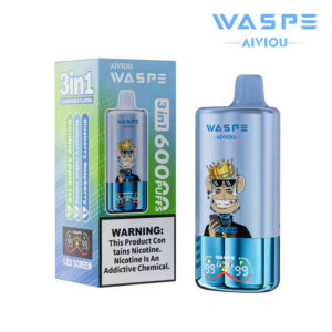 Waspe 3 In 1 60000 Puff Blueberry Raspberry & Blueberry Cotton Candy & Double Apple Ice