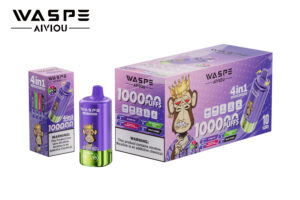 Waspe 4 In 1 100000 Puff Grape Ice & Strawberry Kiwi & Strawberry Raspberry Cherry & Black Knight