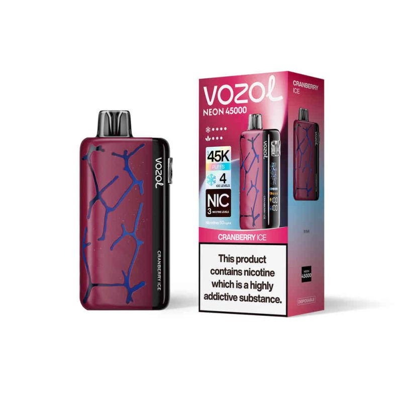 Vozol Neon 45000 Cranberry Ice